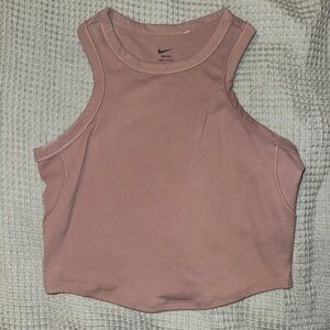 Nike Women's Mauve Cropped Tank Top